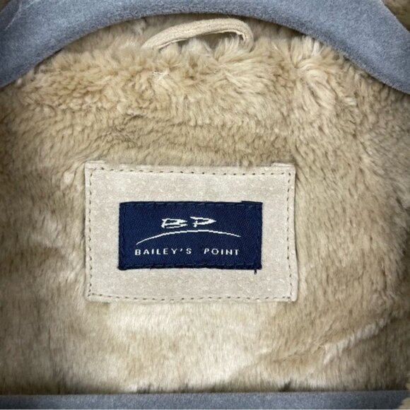 Vintage‎ Leather Shearling Y2K Jacket - Picture 4 of 12